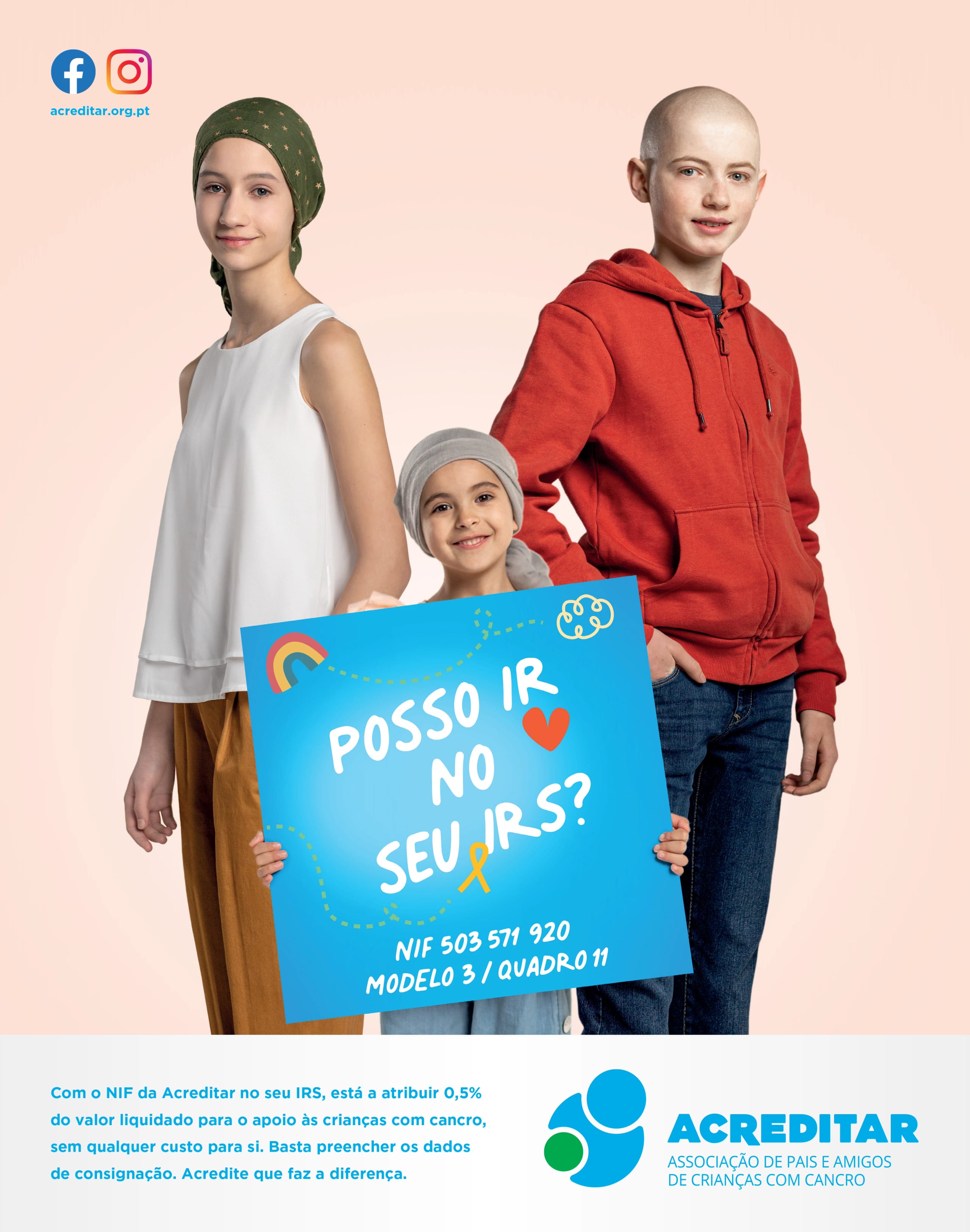 Honored to be part of Acreditar's impactful initiative against childhood cancer, this campaign stands as a testament to the power of collective compassion. As a contributor, I witnessed the incredible dedication of Acreditar, a leading cancer association, in their mission to bring hope and support to children battling this formidable foe. The heart of Acreditar's campaign lies in its commitment to raising awareness about childhood cancer, fostering understanding, and rallying support for affected families. Through these compelling visuals, we aimed to evoke empathy, inspire action, and ignite a sense of urgency to stand united against this formidable adversary. In the language of images, we painted a narrative that goes beyond the surface, delving into the depths of these young warriors' journeys. Acreditar's campaign is a call to arms, urging us all to contribute to the fight against childhood cancer, whether through spreading awareness, supporting research, or providing assistance to families in need.